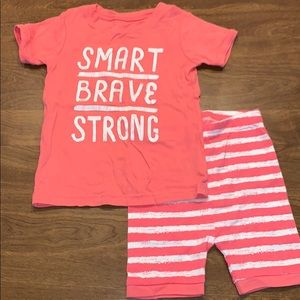 4t Girl pajama orange set